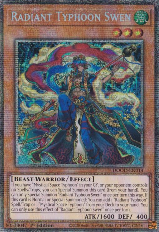 Radiant Typhoon Swen (Starlight Rare) [DOOD-EN014] Starlight Rare | Cracking-Singles