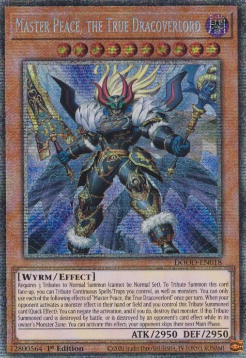 Master Peace, the True Dracoverlord (Starlight Rare) [DOOD-EN018] Starlight Rare | Cracking-Singles