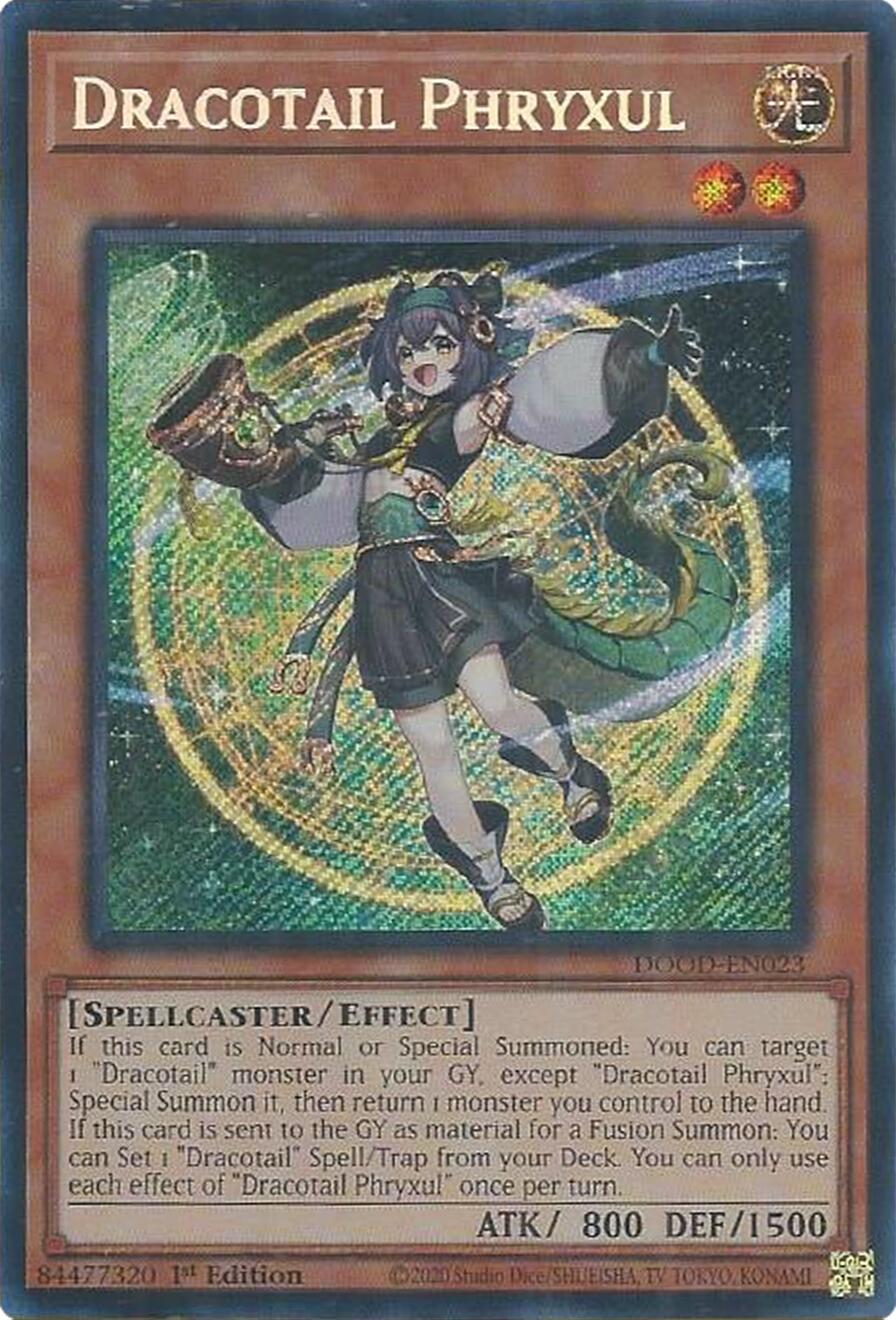 Dracotail Phryxul [DOOD-EN023] Secret Rare | Cracking-Singles