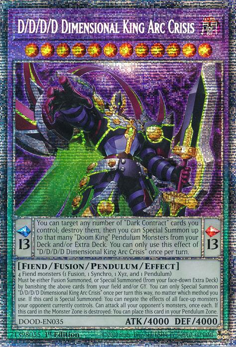 D/D/D/D Dimensional King Arc Crisis (Starlight Rare) [DOOD-EN035] Starlight Rare | Cracking-Singles