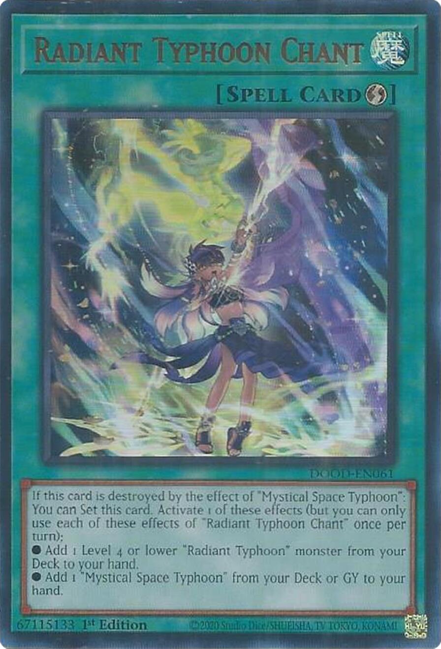 Radiant Typhoon Chant [DOOD-EN061] Ultra Rare | Cracking-Singles
