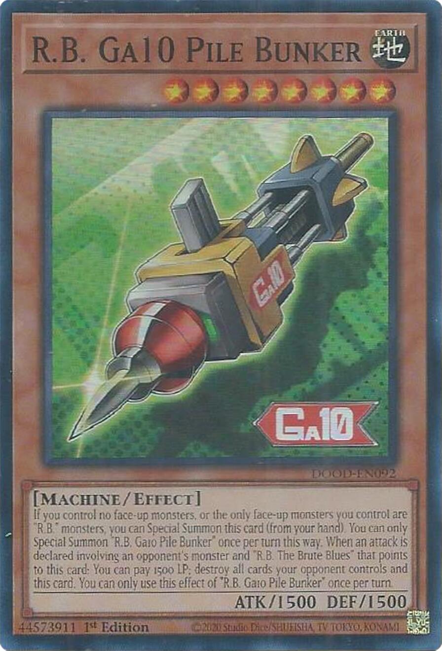 R.B. Ga10 Pile Bunker [DOOD-EN092] Super Rare | Cracking-Singles