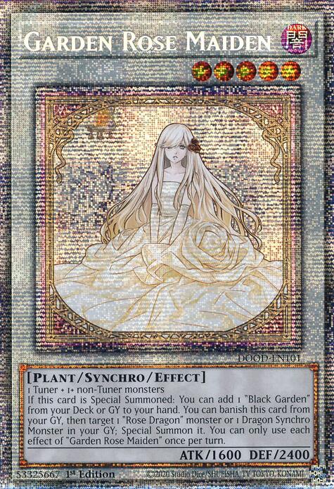 Garden Rose Maiden [DOOD-EN101] Starlight Rare | Cracking-Singles