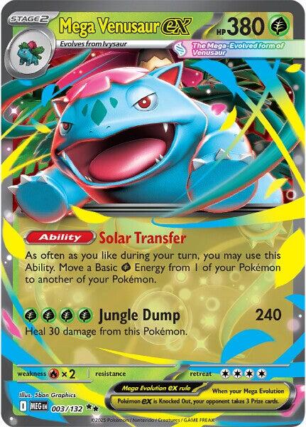Mega Venusaur ex (003/132) [Mega Evolution: Base Set] | Cracking-Singles