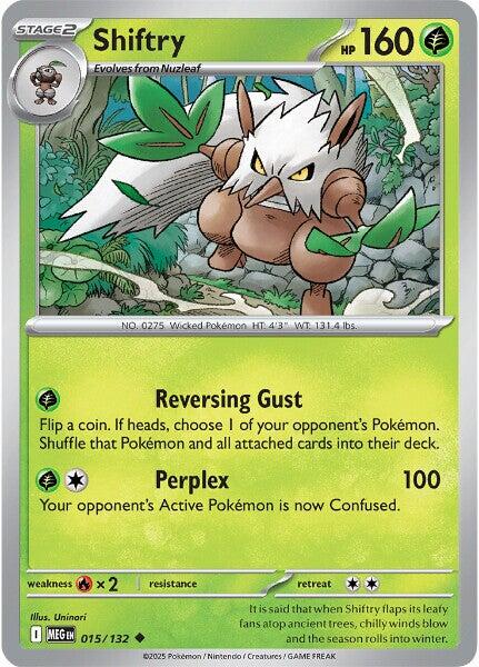 Shiftry (015/132) [Mega Evolutions: Base Set] | Cracking-Singles