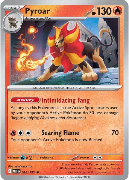 Pyroar (024/132) [Mega Evolution: Base Set] | Cracking-Singles
