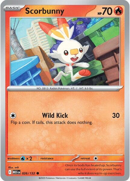 Scorbunny (026/132) [Mega Evolutions: Base Set] | Cracking-Singles