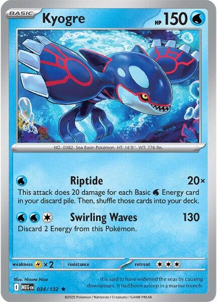Kyogre (034/132) [Mega Evolution: Base Set] | Cracking-Singles