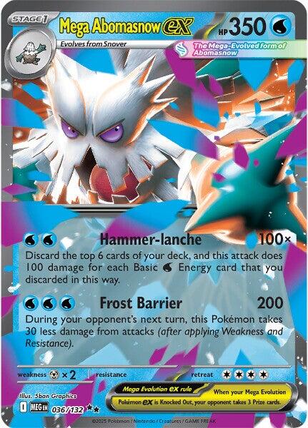 Mega Abomasnow ex (036/132) [Mega Evolution: Base Set] | Cracking-Singles