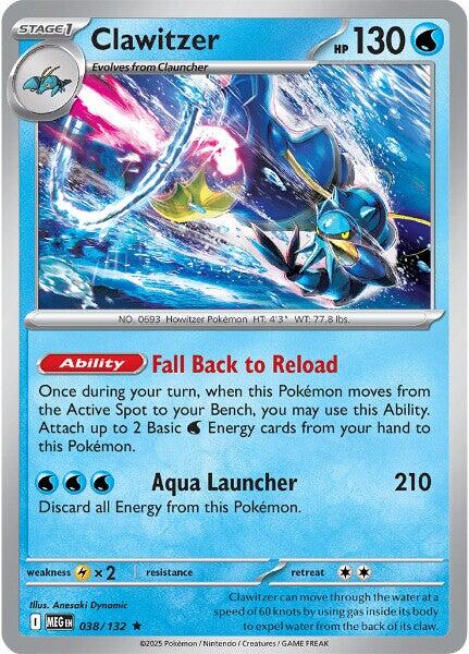 Clawitzer (038/132) [Mega Evolution: Base Set] | Cracking-Singles