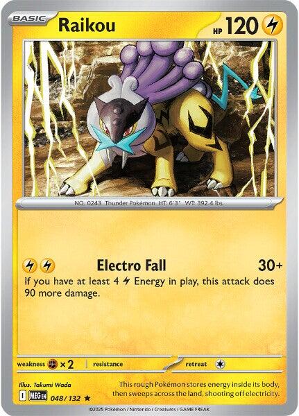 Raikou (048/132) [Mega Evolution: Base Set] | Cracking-Singles