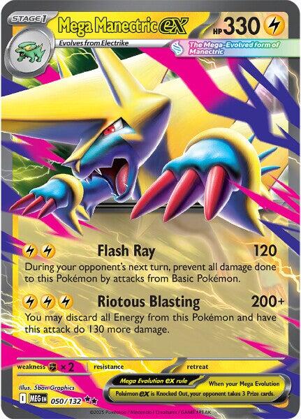 Mega Manectric ex (050/132) [Mega Evolution: Base Set] | Cracking-Singles