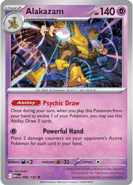 Alakazam (056/132) [Mega Evolution: Base Set] | Cracking-Singles