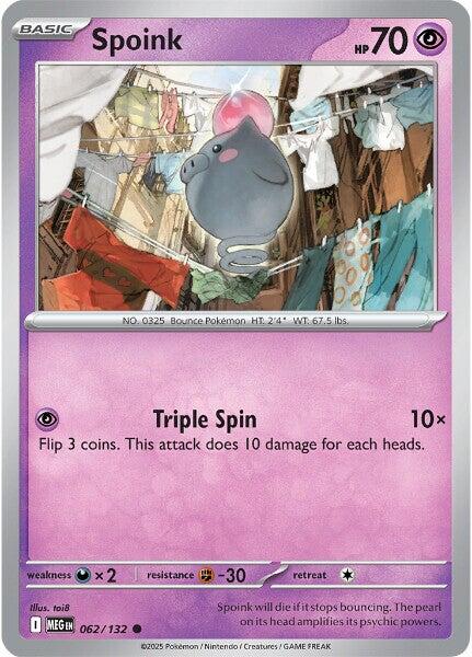 Spoink (062/132) [Mega Evolutions: Base Set] | Cracking-Singles