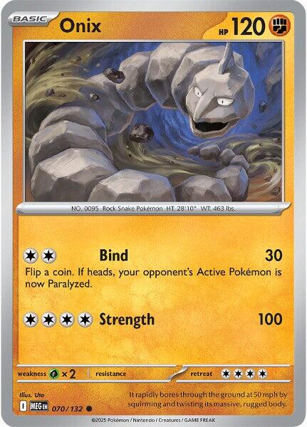 Onix (070/132) [Mega Evolution: Base Set] | Cracking-Singles