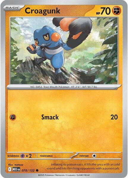 Croagunk (078/132) [Mega Evolution: Base Set] | Cracking-Singles