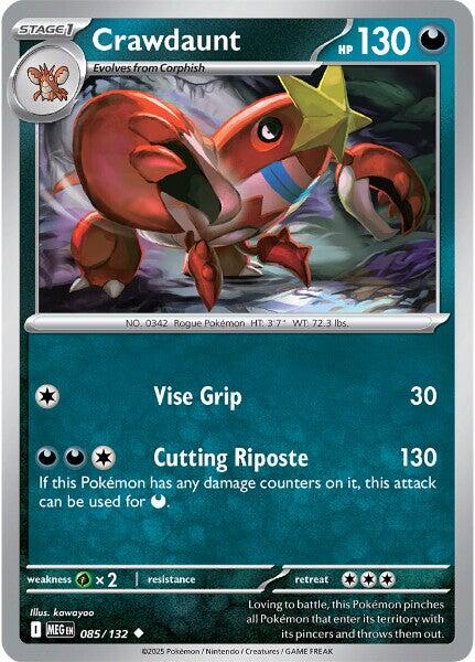 Crawdaunt (085/132) [Mega Evolution: Base Set] | Cracking-Singles