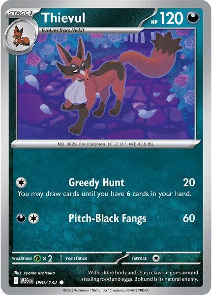 Thievul (090/132) [Mega Evolution: Base Set] | Cracking-Singles