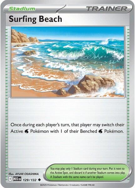 Surfing Beach (129/132) [Mega Evolution: Base Set] | Cracking-Singles