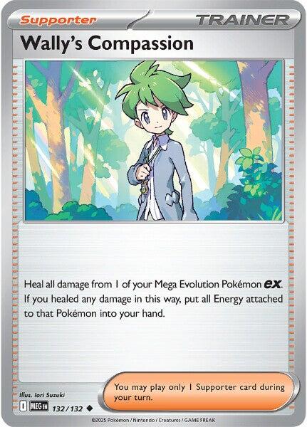 Wally's Compassion (132/132) [Mega Evolution: Base Set] | Cracking-Singles