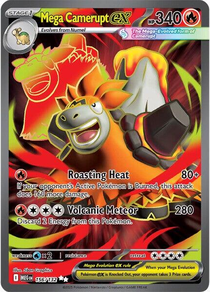 Mega Camerupt ex (156/132) [Mega Evolution: Base Set] | Cracking-Singles