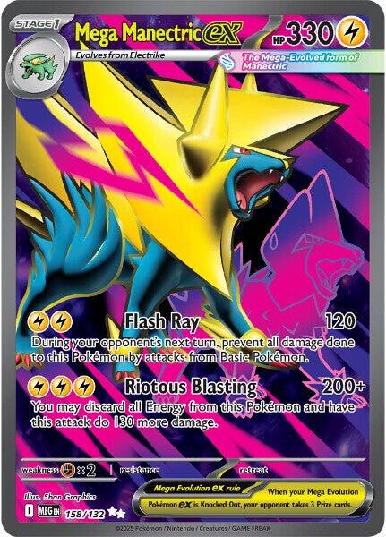 Mega Manectric ex (158/132) [Mega Evolution: Base Set] | Cracking-Singles