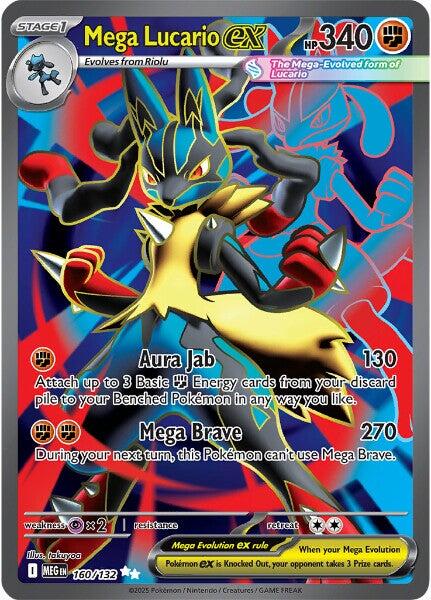 Mega Lucario ex (160/132) [Mega Evolution: Base Set] | Cracking-Singles