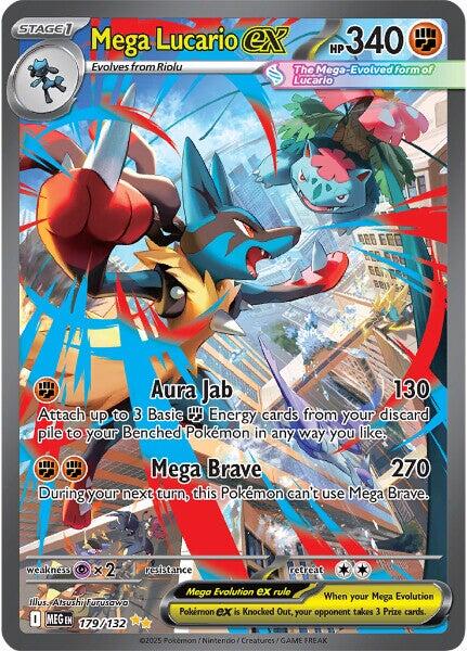 Mega Lucario ex (179/132) [Mega Evolution: Base Set] | Cracking-Singles