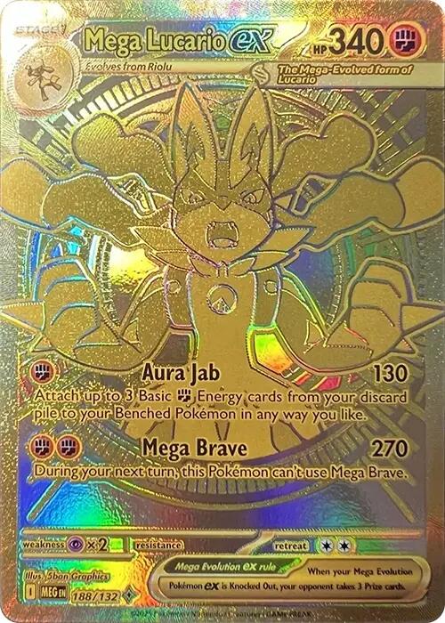 Mega Lucario ex (188/132) [Mega Evolutions: Base Set] | Cracking-Singles