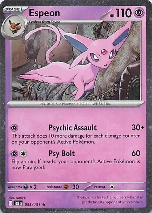 Espeon (033/131) (Cosmos Holo) [Miscellaneous Cards] | Cracking-Singles