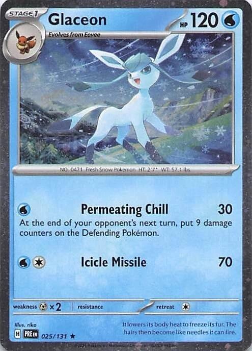 Glaceon (025/131) (Cosmos Holo) [Miscellaneous Cards] | Cracking-Singles