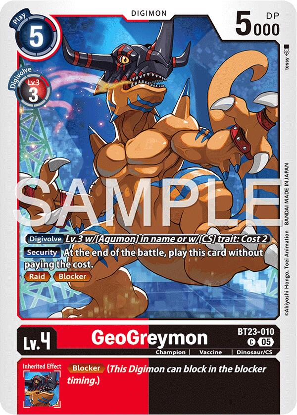 GeoGreymon [BT23-010] [Hackers' Slumber] | Cracking-Singles