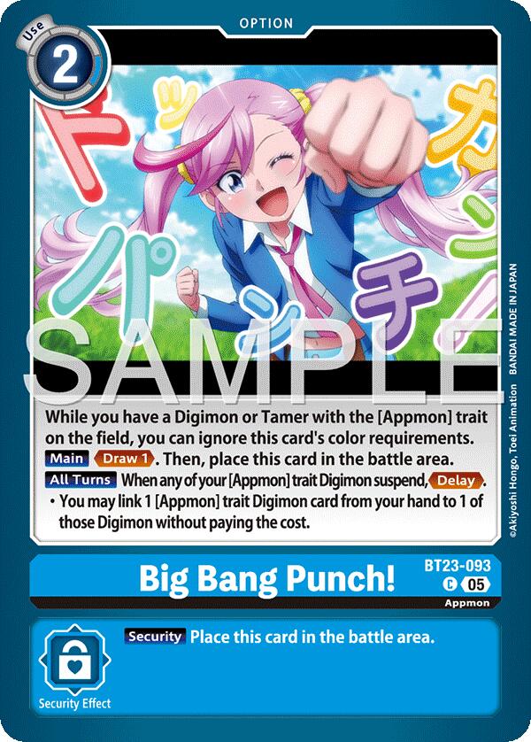 Big Bang Punch! [BT23-093] [Hackers' Slumber] | Cracking-Singles