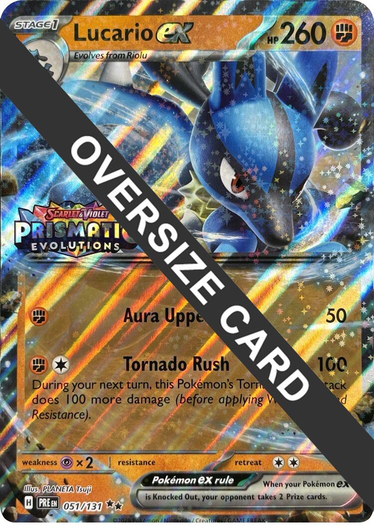 Lucario ex (051/131) (Prismatic Evolutions Stamp) [Scarlet & Violet: Prismatic Evolutions] | Cracking-Singles
