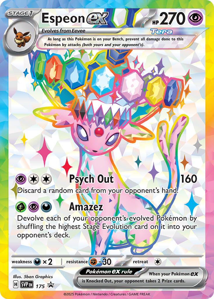 Espeon ex (SVP 175) [Scarlet & Violet: Black Star Promos] | Cracking-Singles