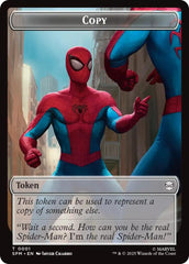 Copy // Human Citizen Double-Sided Token [Marvel's Spider-Man Tokens] | Cracking-Singles
