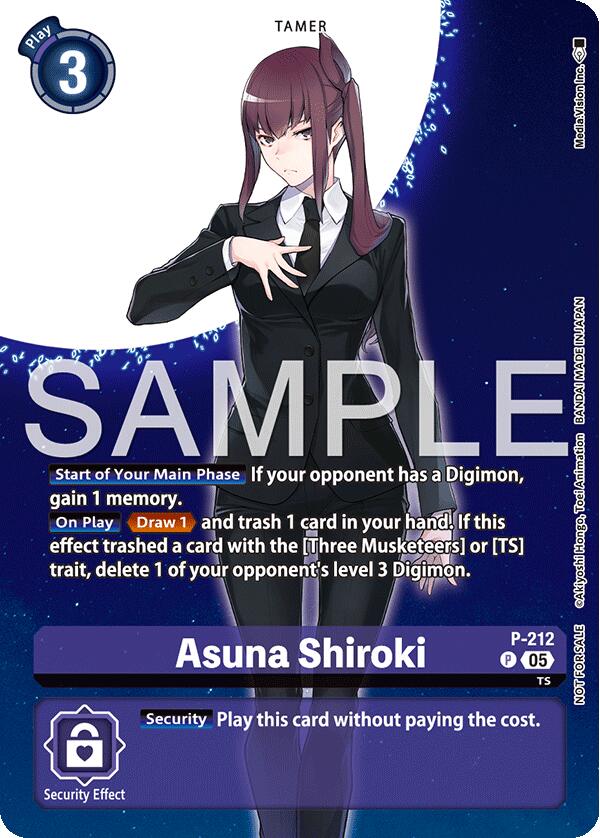 Asuna Shiroki [P-212] (Hacker's Slumber Box Promotion Pack) [Promotional Cards] | Cracking-Singles
