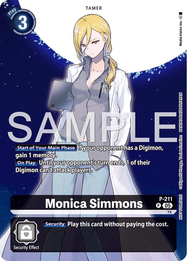 Monica Simmons [P-211] (Hacker's Slumber Box Promotion Pack) [Promotional Cards] | Cracking-Singles