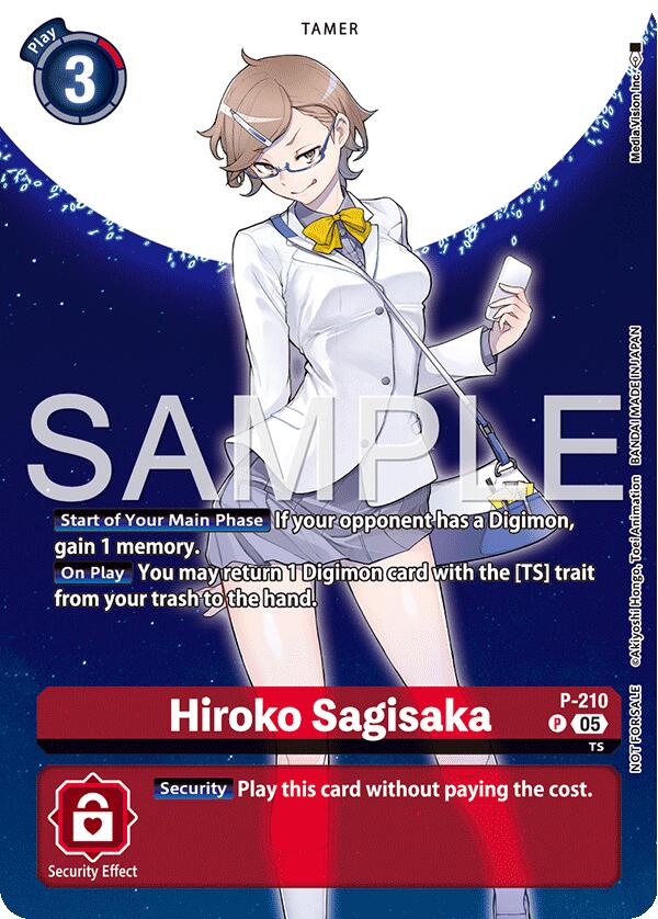 Hiroko Sagisaka [P-210] (Hacker's Slumber Box Promotion Pack) [Promotional Cards] | Cracking-Singles