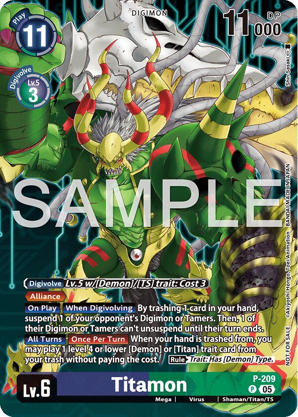 Titamon [P-209] (Hacker's Slumber Box Promotion Pack) [Promotional Cards] | Cracking-Singles