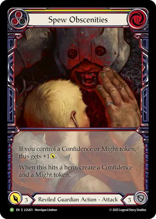 Spew Obscenities [LGS421] (Promo)  Cold Foil | Cracking-Singles