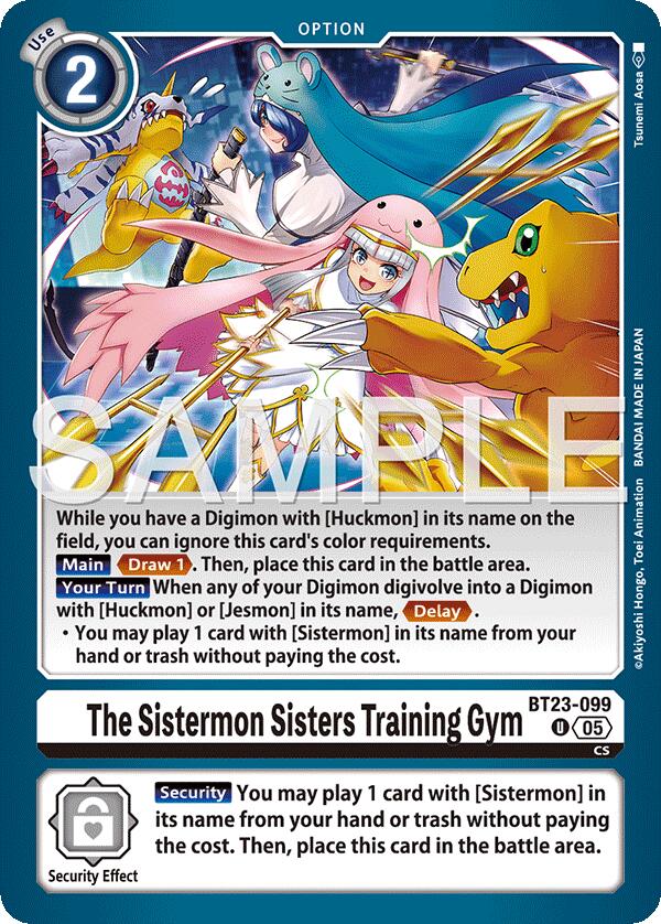 The Sistermon Sisters Training Gym [BT23-099] [Hackers' Slumber] | Cracking-Singles