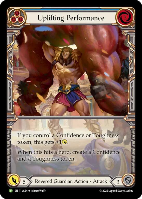 Uplifting Performance [LGS419] (Promo)  Cold Foil | Cracking-Singles