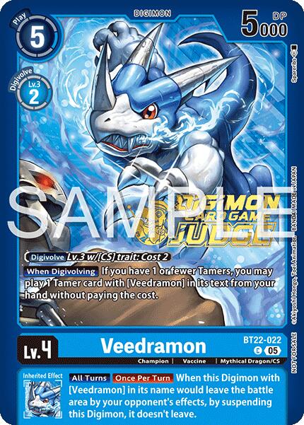 Veedramon [BT22-022] (Judge Pack 2025 Wave 2) [Cyber Eden] | Cracking-Singles