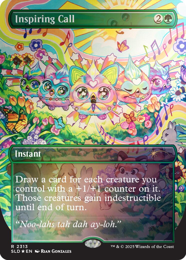 Inspiring Call (Rainbow Foil) [Secret Lair Drop Series] | Cracking-Singles