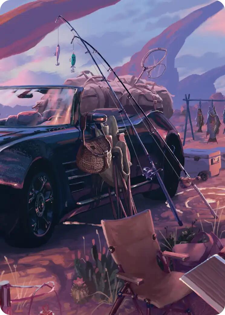 Fishing Gear Scene Art Card [FINAL FANTASY Art Series] | Cracking-Singles