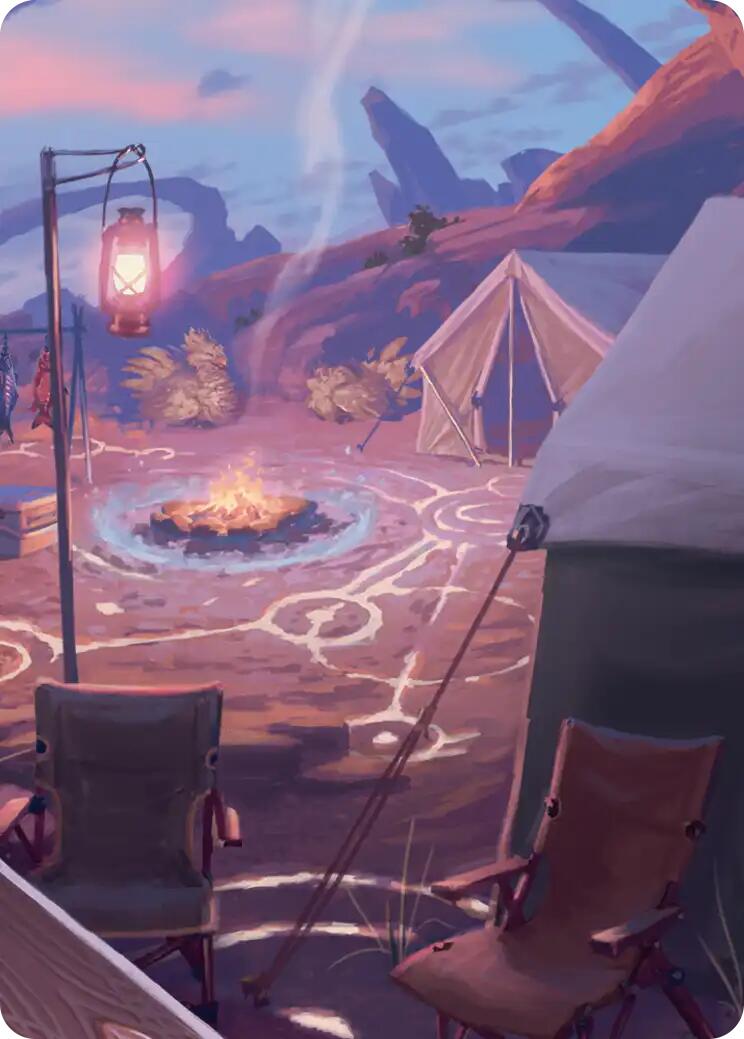 Chocobo Camp Scene Art Card [FINAL FANTASY Art Series] | Cracking-Singles