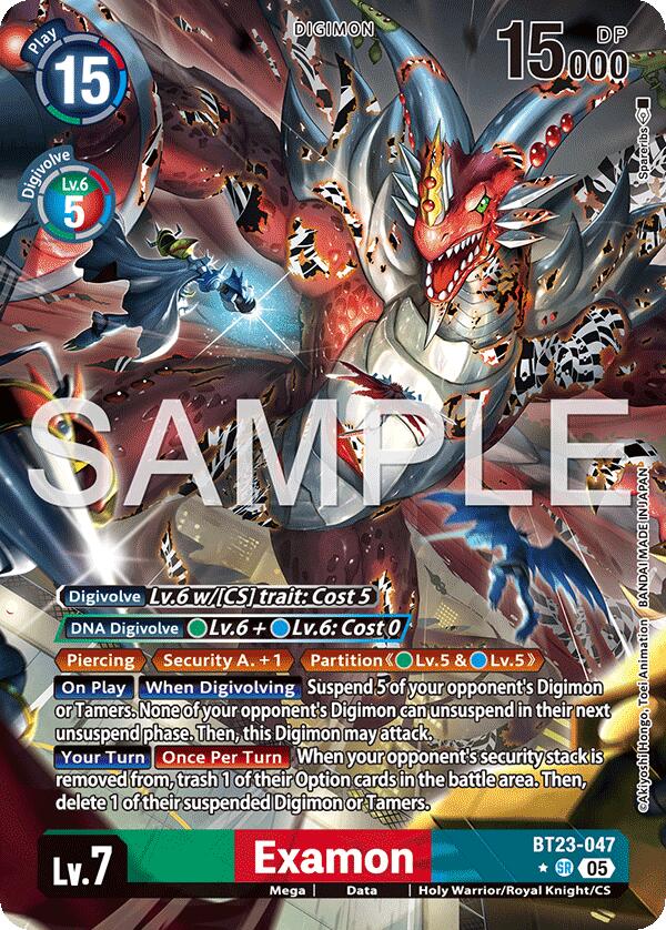 Examon [BT23-047SR] (Alternate Art) [Hackers' Slumber] | Cracking-Singles
