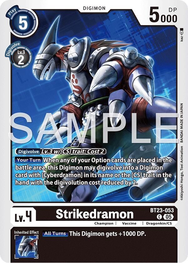 Strikedramon [BT23-053] [Hackers' Slumber] | Cracking-Singles