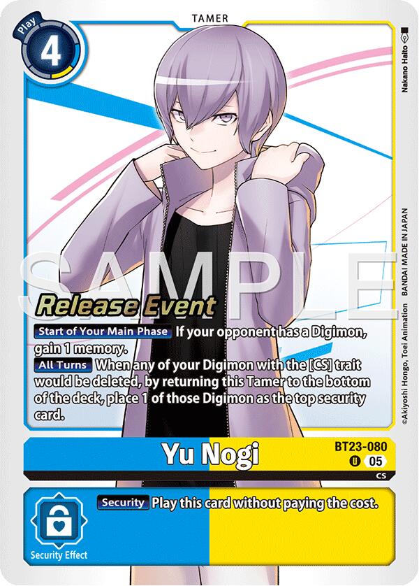Yu Nogi [BT23-080] [Hackers' Slumber Release Event Cards] | Cracking-Singles